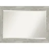 Dove Gray Scoop Frame Beveled Mirror, 42X30 In.-Kirkland's Home Discount