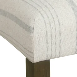 Dove Gray Stripe Parsons Chairs, Set Of 2-Kirkland's Home Fashion