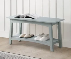 Dove Rustic Farmhouse Wood Bench-Kirkland's Home Discount