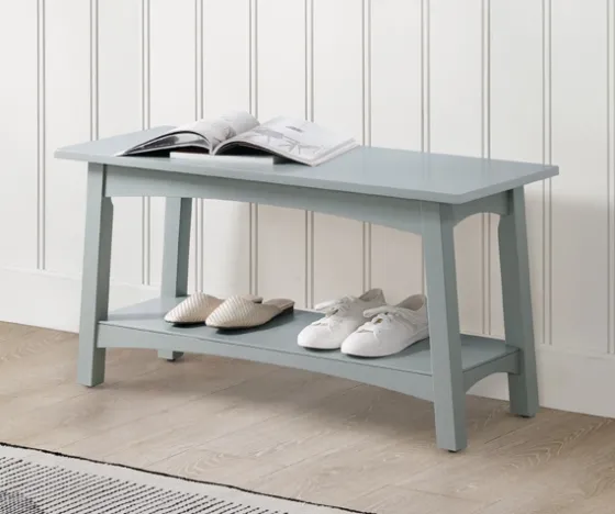 Dove Rustic Farmhouse Wood Bench-Kirkland's Home Discount