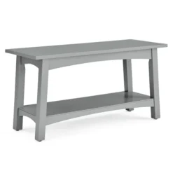 Dove Rustic Farmhouse Wood Bench-Kirkland's Home Discount