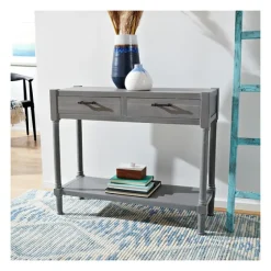 Dove Turned Leg Rustic Console Table-Kirkland's Home Discount