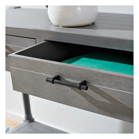 Dove Turned Leg Rustic Console Table-Kirkland's Home Discount