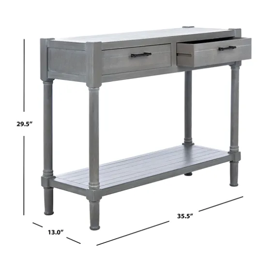 Dove Turned Leg Rustic Console Table-Kirkland's Home Discount