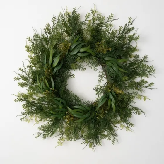 Draping Fern Wreath, 32 In.-Kirkland's Home Fashion