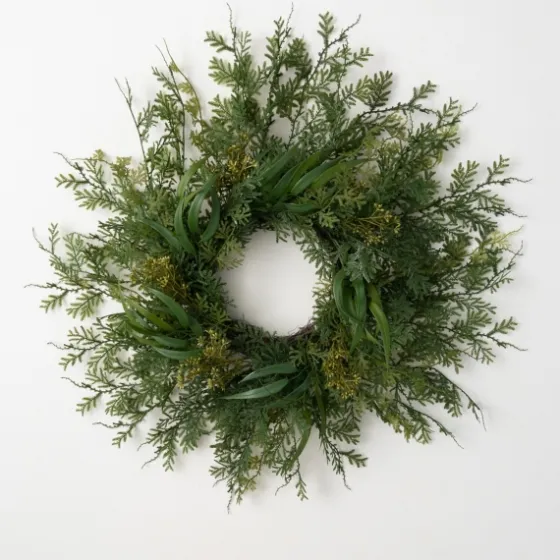 Draping Fern Wreath, 27 In.-Kirkland's Home Store