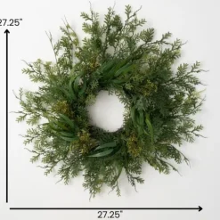 Draping Fern Wreath, 27 In.-Kirkland's Home Store