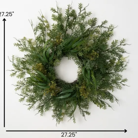 Draping Fern Wreath, 27 In.-Kirkland's Home Store
