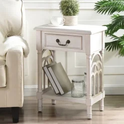 1-Drawer Cathedral Sides Accent Table-Kirkland's Home Best