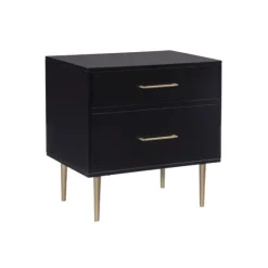 2-Drawer Nightstand With Gold Hardware-Kirkland's Home Flash Sale