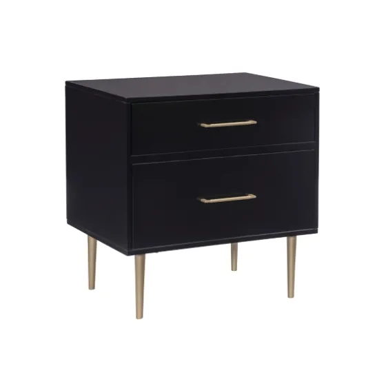 2-Drawer Nightstand With Gold Hardware-Kirkland's Home Flash Sale