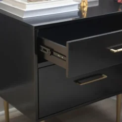 2-Drawer Nightstand With Gold Hardware-Kirkland's Home Flash Sale