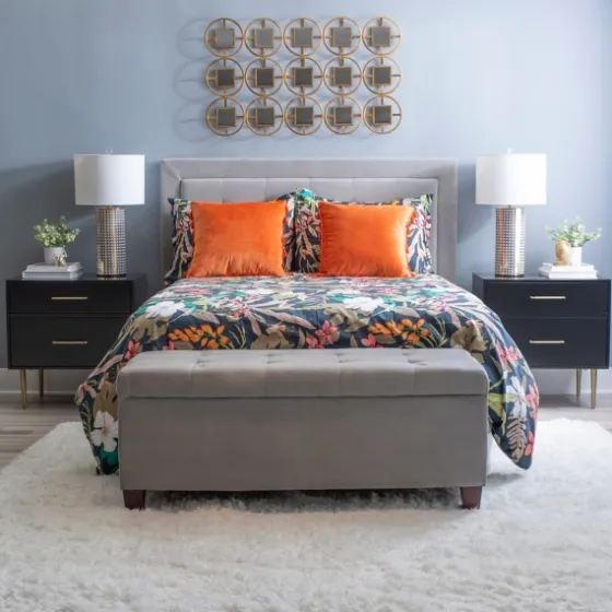 2-Drawer Nightstand With Gold Hardware-Kirkland's Home Flash Sale