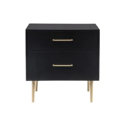2-Drawer Nightstand With Gold Hardware-Kirkland's Home Flash Sale