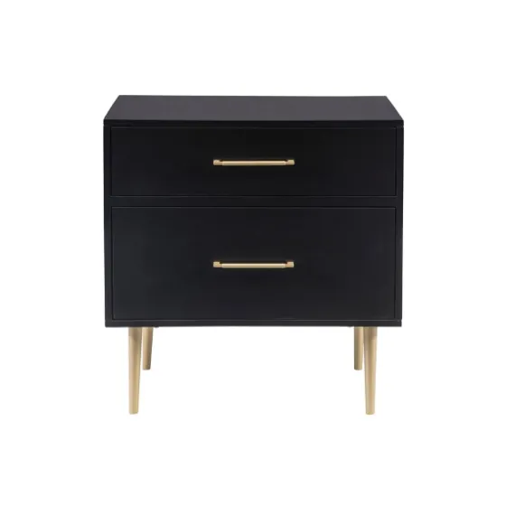 2-Drawer Nightstand With Gold Hardware-Kirkland's Home Flash Sale