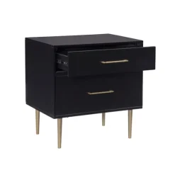 2-Drawer Nightstand With Gold Hardware-Kirkland's Home Flash Sale