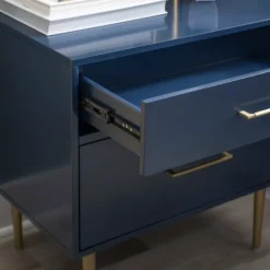2-Drawer Nightstand With Gold Hardware-Kirkland's Home Sale