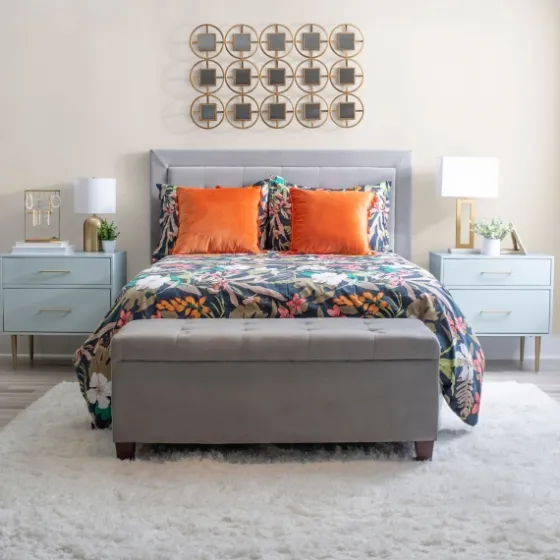 2-Drawer Nightstand With Gold Hardware-Kirkland's Home Best Sale