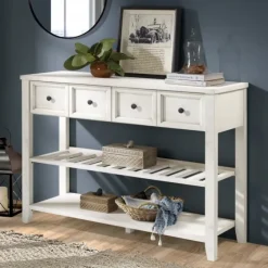 2-Drawer Solid Wood Console Table-Kirkland's Home Clearance