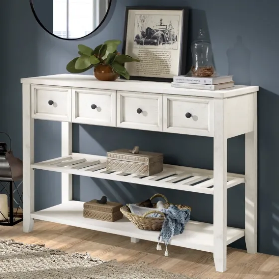 2-Drawer Solid Wood Console Table-Kirkland's Home Clearance