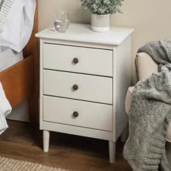 3-Drawer Wood Nightstand-Kirkland's Home Best