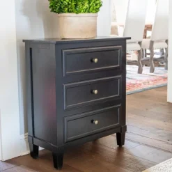 3-Drawer Wooden Accent Table-Kirkland's Home Sale