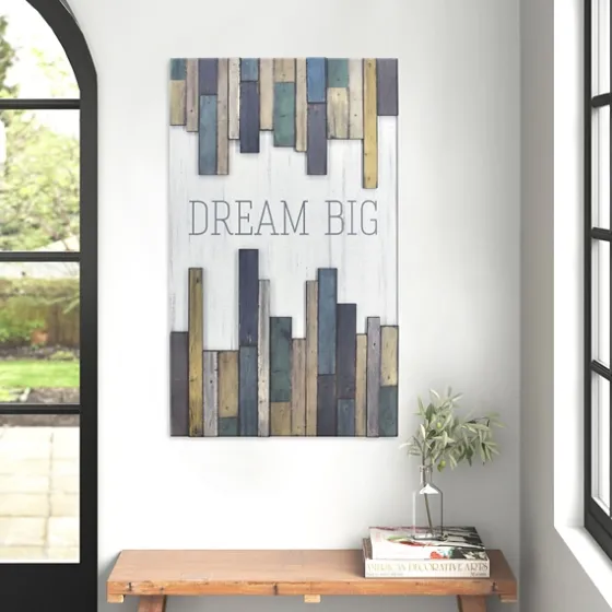 Dream Big Wood Slat Wall Plaque-Kirkland's Home Discount