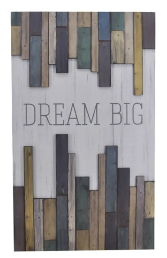 Dream Big Wood Slat Wall Plaque-Kirkland's Home Discount