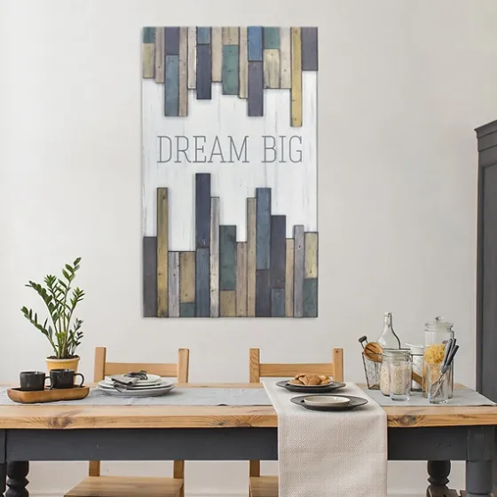 Dream Big Wood Slat Wall Plaque-Kirkland's Home Discount