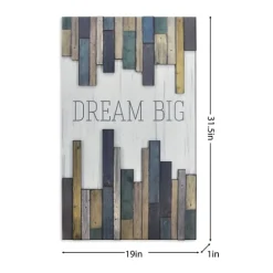 Dream Big Wood Slat Wall Plaque-Kirkland's Home Discount