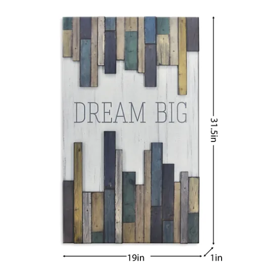 Dream Big Wood Slat Wall Plaque-Kirkland's Home Discount