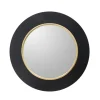 Drew I Black And Gold Round Led Mirror-Kirkland's Home Store