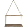 Driftwood And Jute Rope Hanging Wall Shelf-Kirkland's Home Sale
