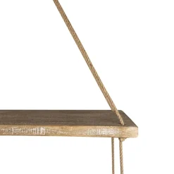 Driftwood And Jute Rope Hanging Wall Shelf-Kirkland's Home Sale