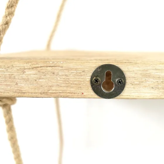 Driftwood And Jute Rope Hanging Wall Shelf-Kirkland's Home Sale