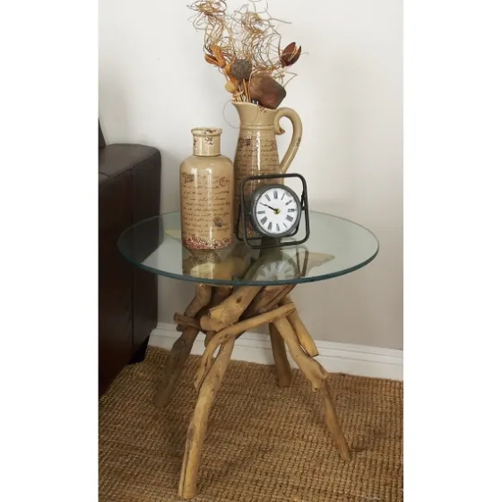 Driftwood Branch Base Accent Table-Kirkland's Home Flash Sale
