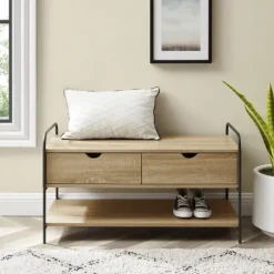 Driftwood Shannon 2-Drawer Storage Bench-Kirkland's Home Discount