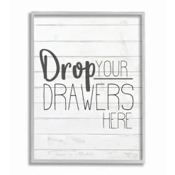 Drop Your Drawers Here Framed Wall Plaque-Kirkland's Home Discount