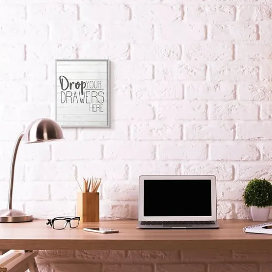 Drop Your Drawers Here Framed Wall Plaque-Kirkland's Home Discount