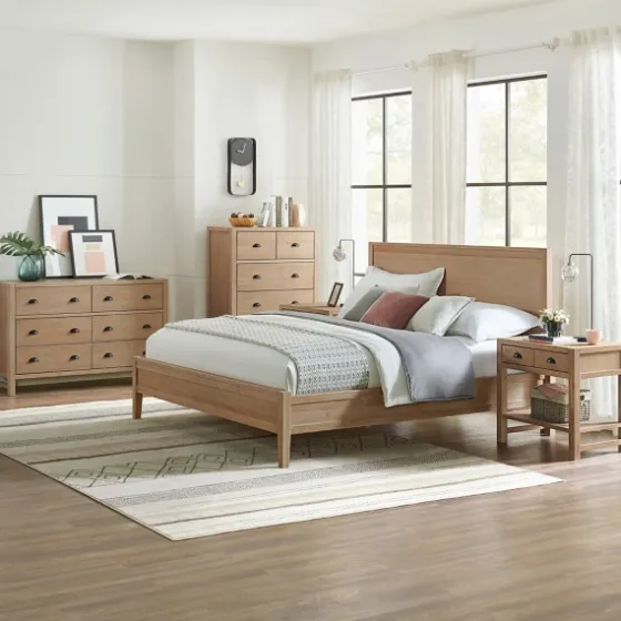 Duke Double Driftwood Pine 5-Pc. King Bedroom Set-Kirkland's Home Sale