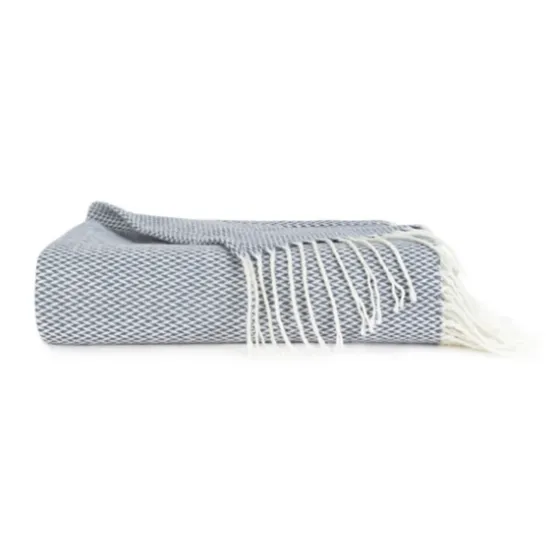 Dusk Herringbone Throw With Fringe-Kirkland's Home Cheap