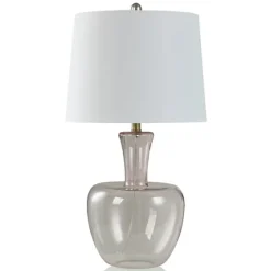 Dusty Blush Glass Gourd Table Lamp-Kirkland's Home New