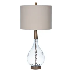 Dusty Gray Blue Nora Glass Table Lamp-Kirkland's Home Best Sale