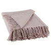 Dusty Ribbed Fringe Throw-Kirkland's Home Clearance