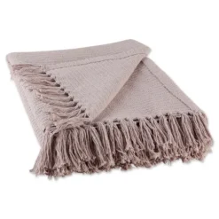 Dusty Ribbed Fringe Throw-Kirkland's Home Clearance