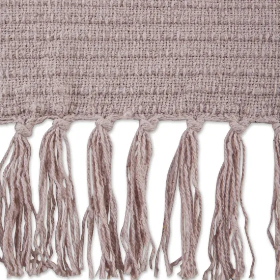 Dusty Ribbed Fringe Throw-Kirkland's Home Clearance