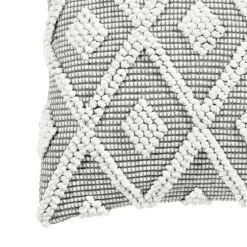 Earl Gray Diamond Knot Tufted Throw Pillow-Kirkland's Home Cheap