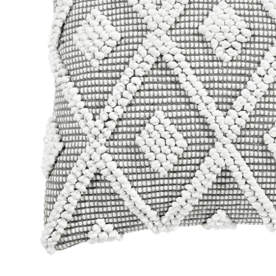 Earl Gray Diamond Knot Tufted Throw Pillow-Kirkland's Home Cheap