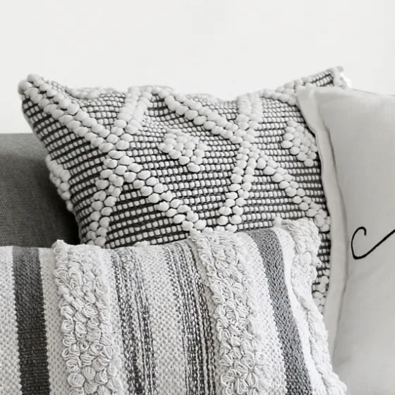 Earl Gray Diamond Knot Tufted Throw Pillow-Kirkland's Home Cheap