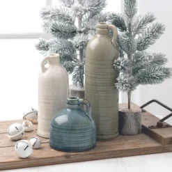 Earth Tones Jug Vases, Set Of 3-Kirkland's Home Clearance